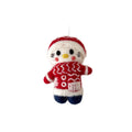 Handmade Felt Cat Ornament, Red Cartoon Cat Hanging Decoration